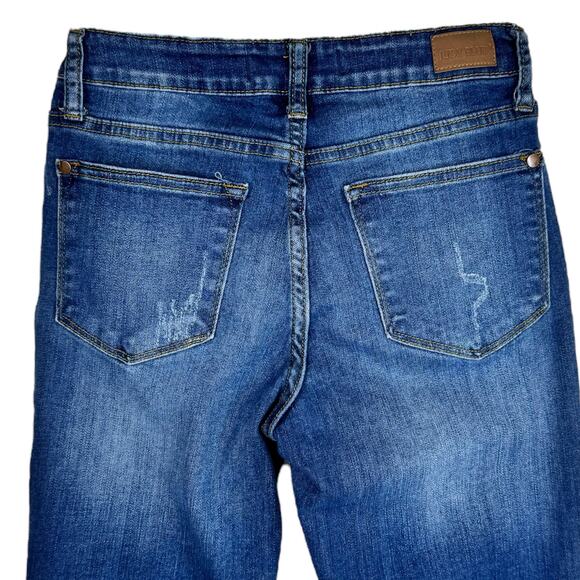 Judy Blue Relaxed Fit Mid Rise Stretch Denim Jeans Cropped Ankle Tapered Size 26 - Picture 7 of 11